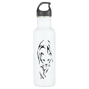 Lioness silhouette tattoo 710 ml water bottle