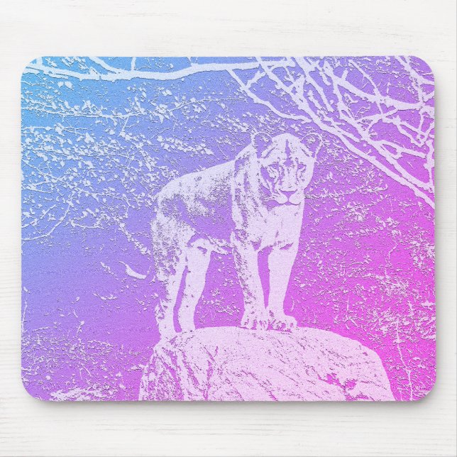 Lioness Sketch Mouse Pad (Front)