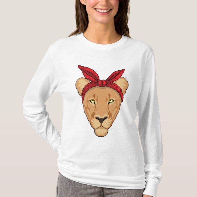 Lioness with Bandana T-Shirt (Front)