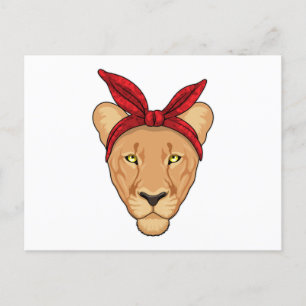 Lioness with Bandanna Postcard