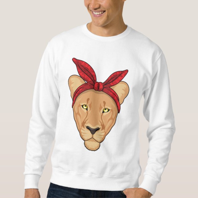 Lioness with Bandanna Sweatshirt (Front)