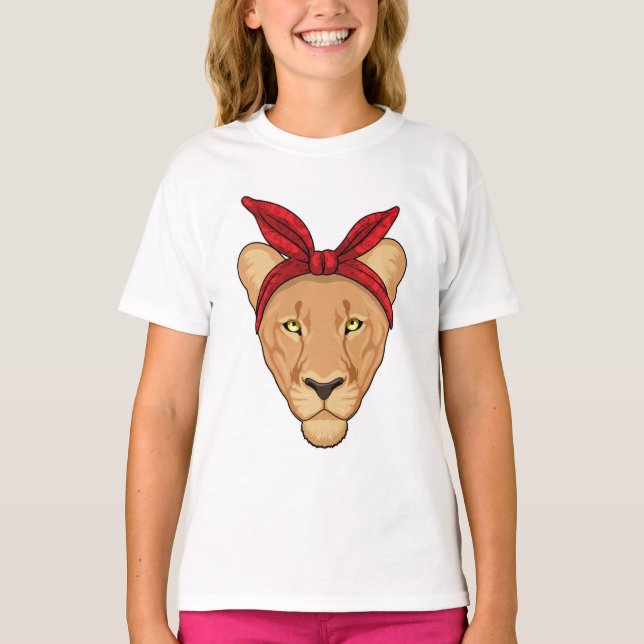 Lioness with Bandanna T-Shirt (Front)
