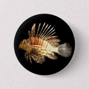 Lionfish 6 Cm Round Badge