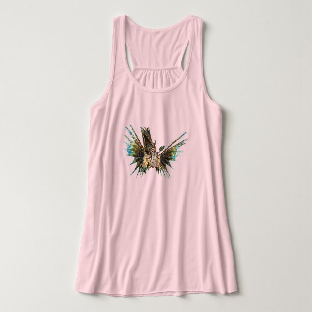 Lionfish - Abstract Design - Cut out of a photo |  Singlet (Design Front)
