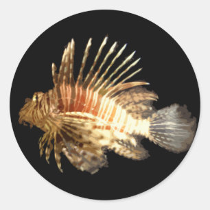Lionfish Classic Round Sticker