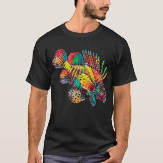 Lionfish Fish Colourful Design T-Shirt