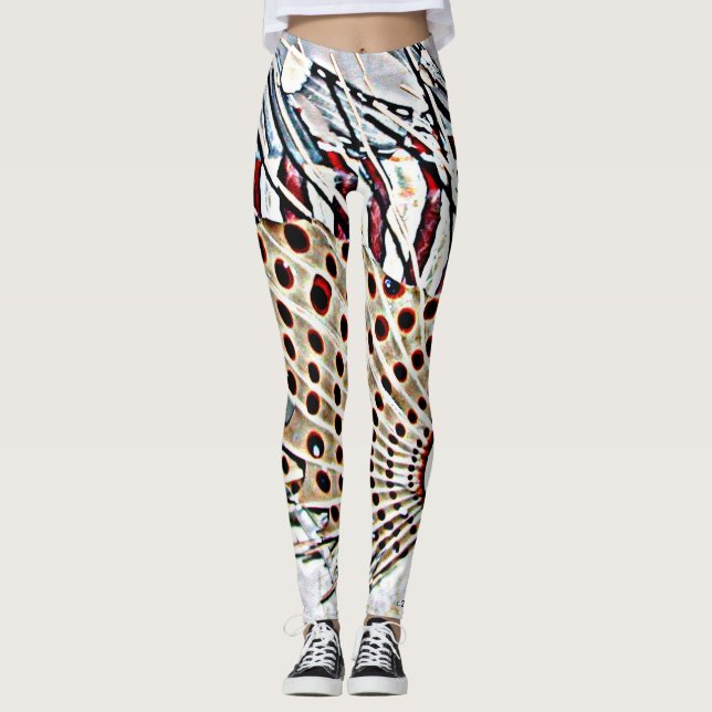 LIONFISH IN NEUTRALS LEGGINGS (Front)