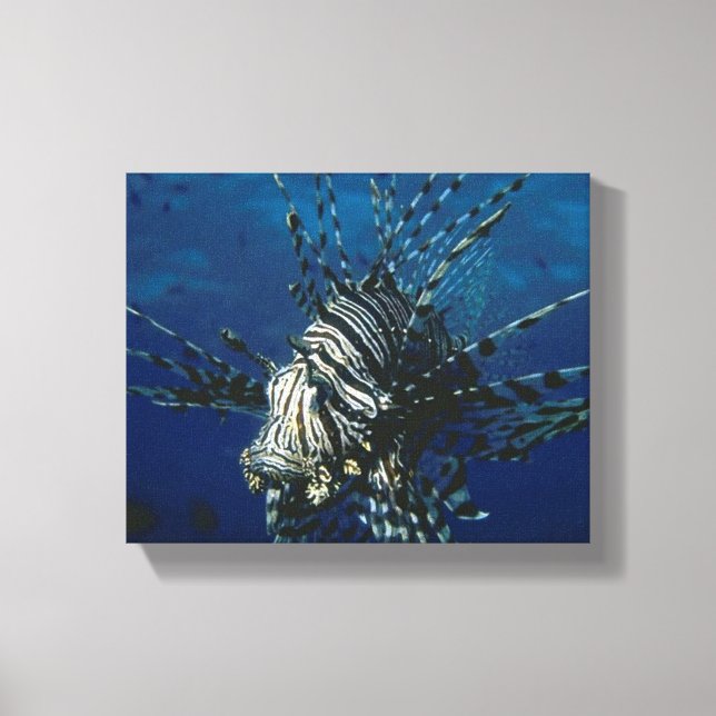 Lionfish in the Ocean Canvas (Front)