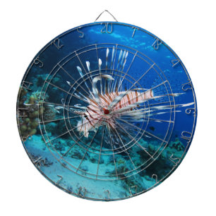 Lionfish or Pterois Miles, Ocean Reef Fish Dartboard