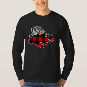 Lionfish Red Buffalo Plaid Zebrafish Matching Pj F T-Shirt
