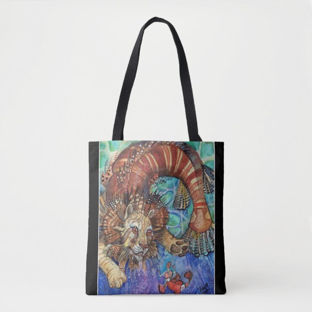 Lionfish Tamer Tote Bag (Front)