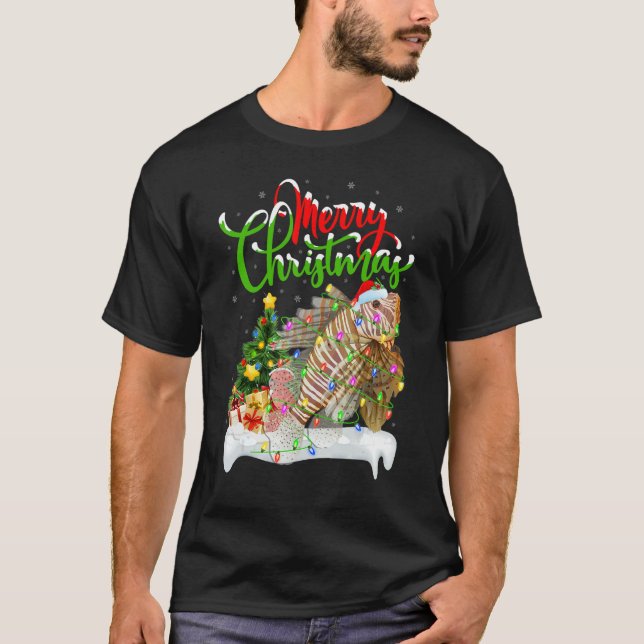 Lionfish   Xmas Decorations Santa Lionfish Christm T-Shirt (Front)