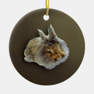 Lionhead Rabbit Ceramic Tree Decoration