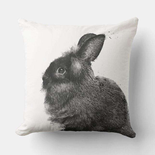Lionhead Rabbit Cushion (Front)