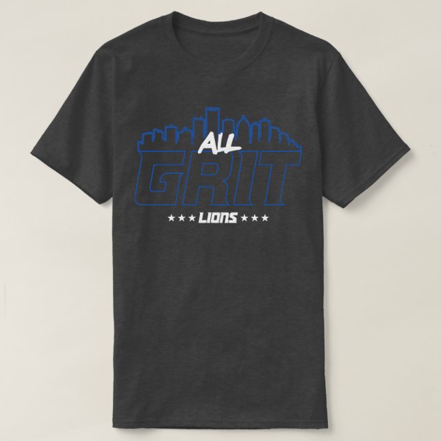 LIONS ALL GRIT Lions Tote T-Shirt (Design Front)