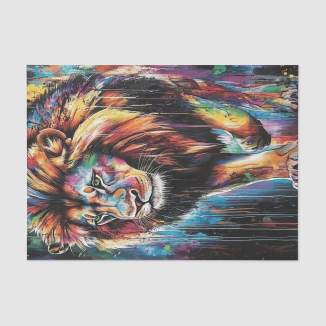 Lion's Den3 Tissue Paper (Front)