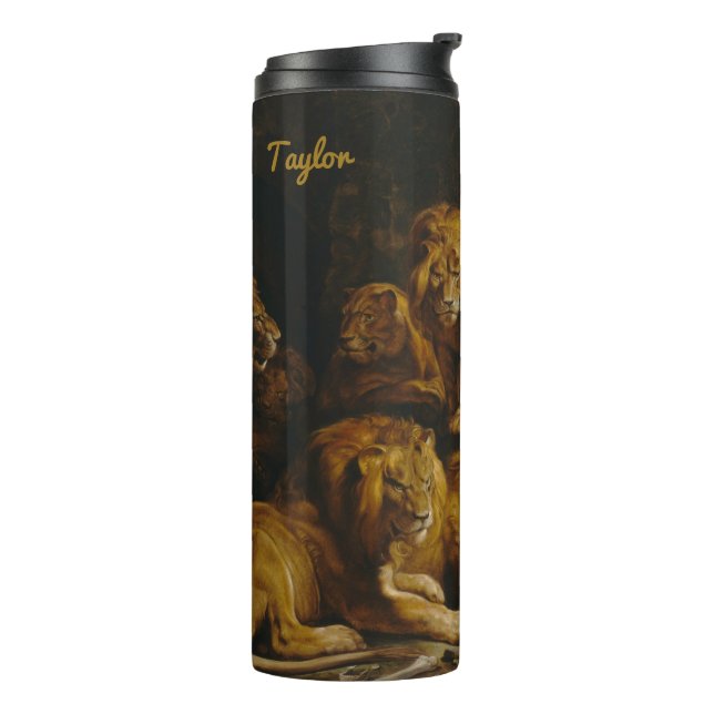 Lions’ Den custom name tumbler (Rotated Left)
