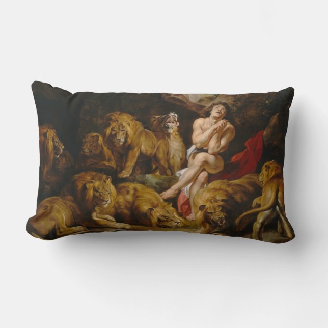 Lions’ Den throw pillow (Front)