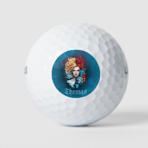 Lion's Eye and Starry Hair Golf Balls