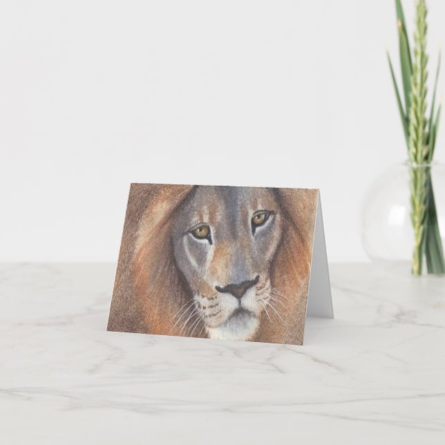 Lion's Eyes Thank You Card (Front)