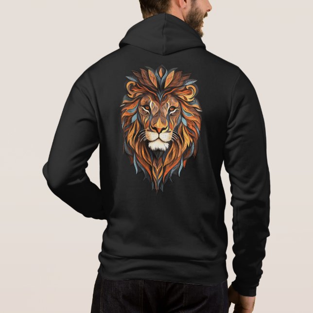 Lions face hoodie (Back)