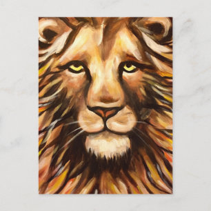 Lion's Face Postcard