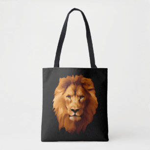 Lion's Face Tote Bag
