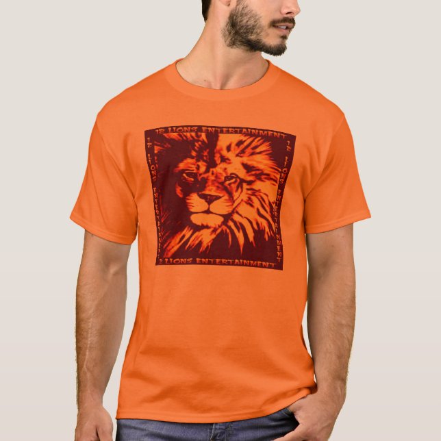 Lion's Head - Orange T-Shirt (Front)