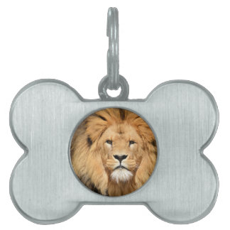 Lions Head Pet Tag