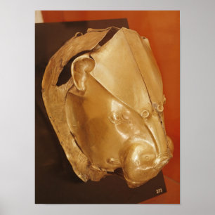 Lion's head rhyton poster