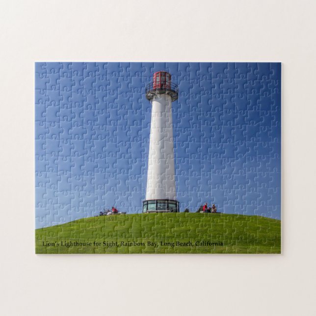 Lions Lighthouse for Sight Long Beach California Jigsaw Puzzle (Horizontal)