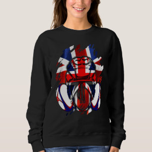 Lions Rugby British Flag Rugby Uk Rugby Sweatshirt