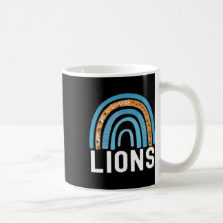 Lions School Sports Fan Team Back To School Spirit Coffee Mug