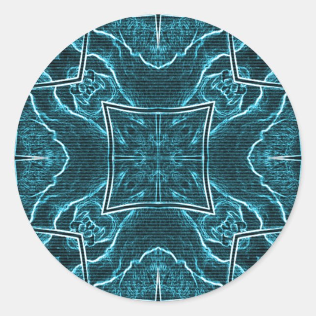 Lions Share Art Print Classic Round Sticker (Front)