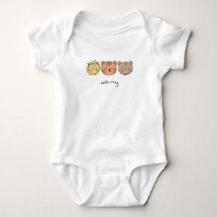 Lions Tigers & Bears ..Oh my Baby Bodysuit