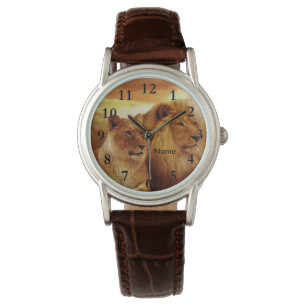 Lions Wildlife Wrist Watch