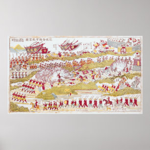 Liou Repelling the French at Bach Ninh Poster