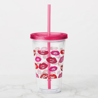 Lip Acrylic Tumbler