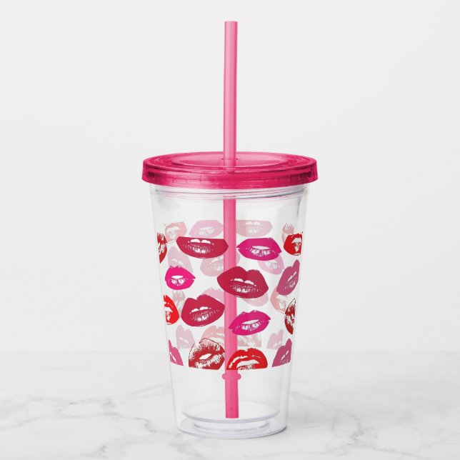 Lip Acrylic Tumbler (Front)