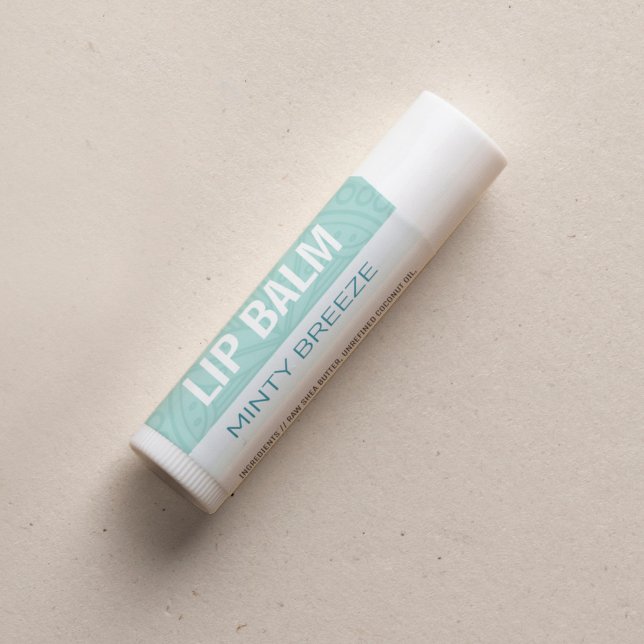 Lip Balm Label - Green Minty Breeze (Creator Uploaded)