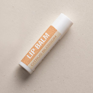 Lip Balm Label - Orange Citrus Blossom - 1.25"
