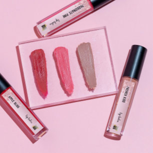 Lip Balm With Logo  Rose Gold Glitter Drip