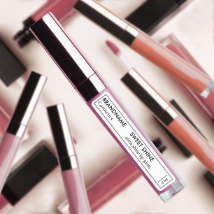 Lip Gloss Simple Rose Gold Glitter Border Product