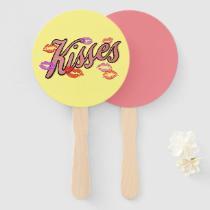 LIP KISSES HAND FAN