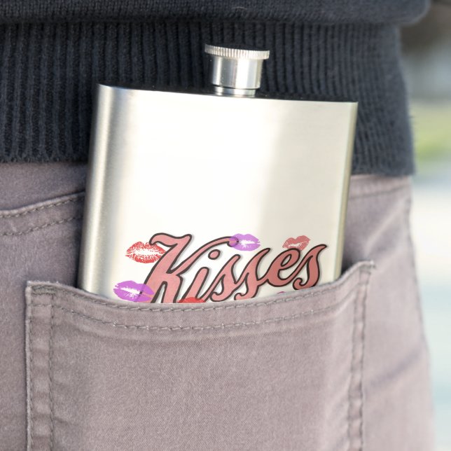 LIP KISSES  HIP FLASK (In Situ)
