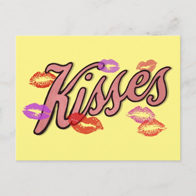 LIP KISSES  HOLIDAY POSTCARD (Front)