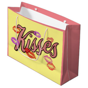 LIP KISSES LARGE GIFT BAG