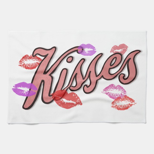 LIP KISSES  TEA TOWEL (Horizontal)