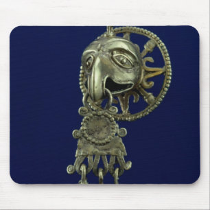 Lip plug of bird god mouse pad