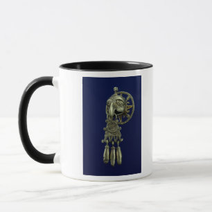 Lip plug of bird god mug